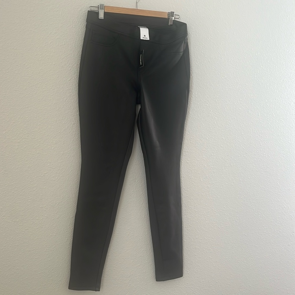 Express faux leather skinny jean